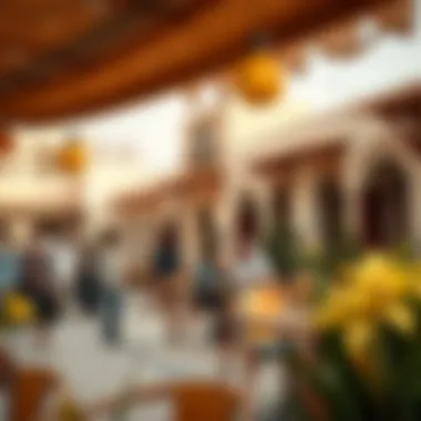 Vibrant community scene in Al Bateen with locals enjoying amenities