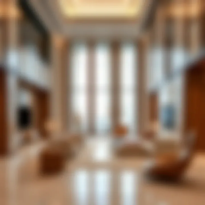 Luxurious Interior Design of Al Fahad Tower 1 Interior design elements that reflect luxury and modernity in Al Fahad Tower 1