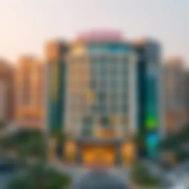 Architectural Elegance of Al Ghurair Properties A panoramic view of Al Ghurair Properties showcasing its architectural elegance in Bur Dubai