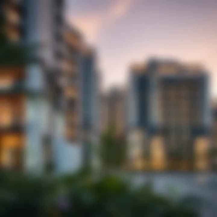 Commercial development showcasing modern architecture