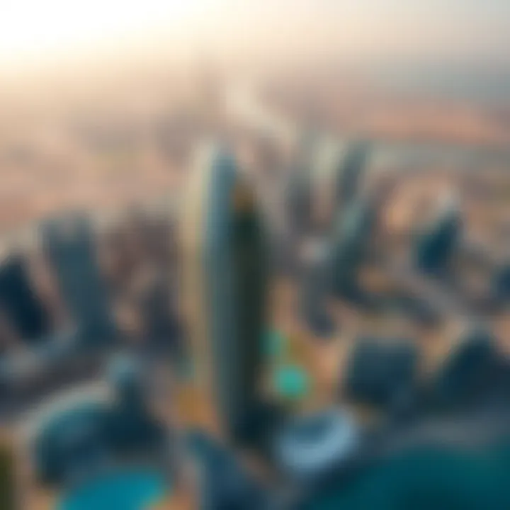 Aerial view of Dubai skyline highlighting real estate investments