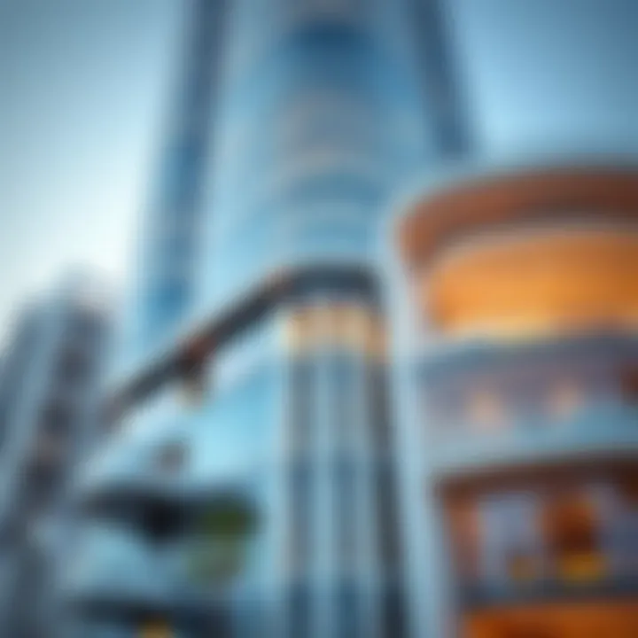 Architectural details that illustrate the innovative design of Al Raea Building