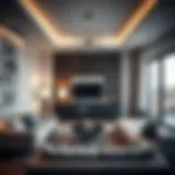 Stylish studio apartment interior in Al Wasl Properties