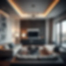 Stylish studio apartment interior in Al Wasl Properties