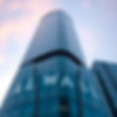 Close-up of Al Wasl Tower's unique façade design