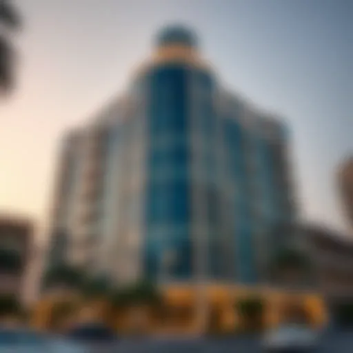 Al Zarooni Building Architectural Exterior Exterior view of the Al Zarooni Building showcasing its unique architectural design