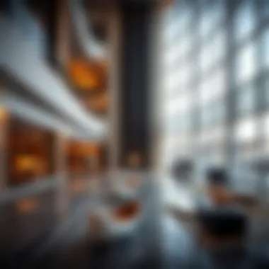 Interior Aesthetics of Al Zarooni Building Interior lobby of Al Zarooni Building highlighting modern aesthetics and design features