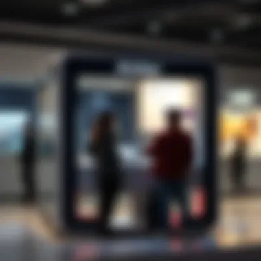 Customer interaction at an Aldar sales kiosk