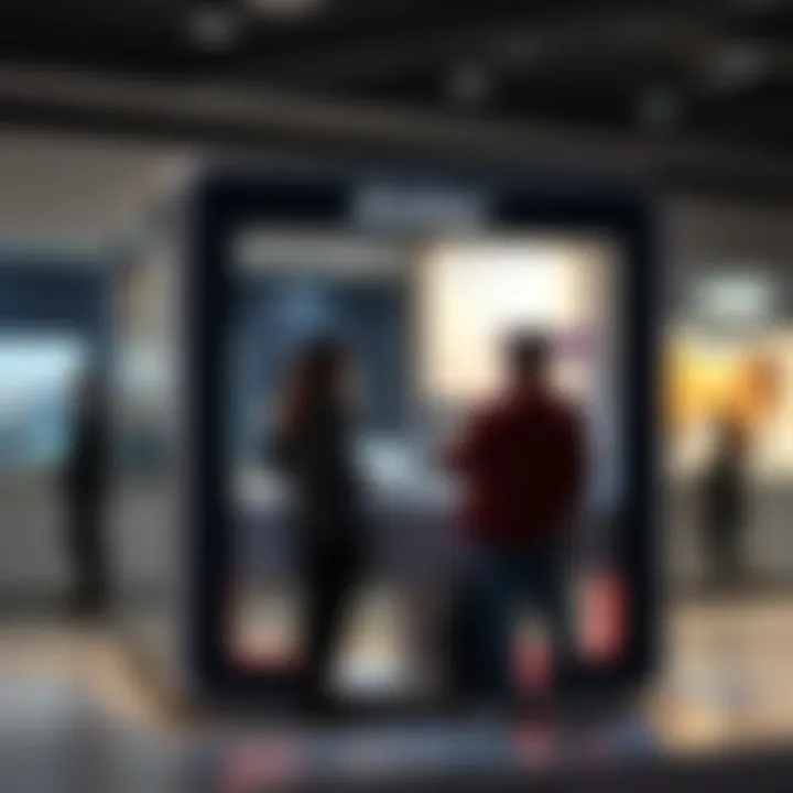 Customer interaction at an Aldar sales kiosk