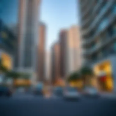 Modern developments and real estate projects on Alfalah Street