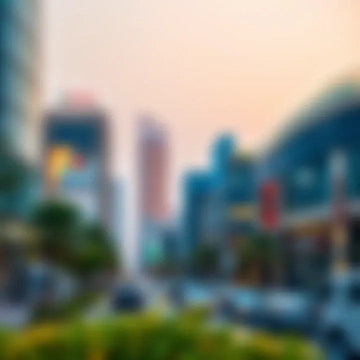 A view of Alfalah Street showcasing its vibrant urban landscape