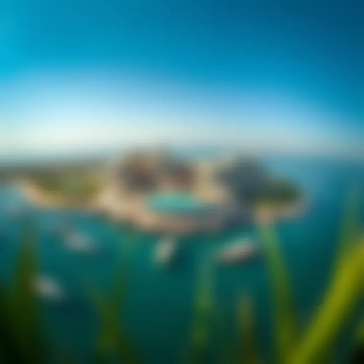 Breathtaking Aerial Perspective of Anantara Residence Stunning view of Anantara Residence Palm Jumeirah from the water