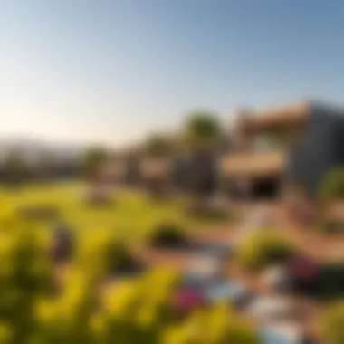 Beautifully landscaped areas highlighting Anya's appeal