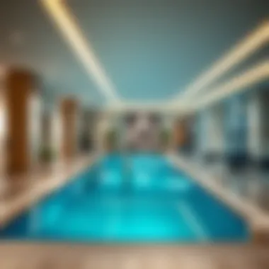 Amenities including a swimming pool and gym at Ascott Park Place