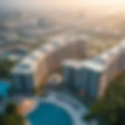 Stunning aerial view of Breeze Garden Liwan showcasing its modern architecture