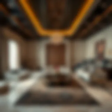 Luxurious interior of a Bulgari Hotel Dubai villa