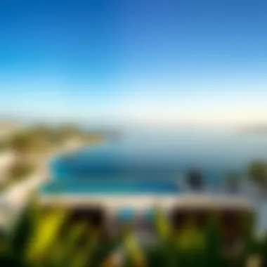 Stunning view from a Bulgari Hotel Dubai villa terrace