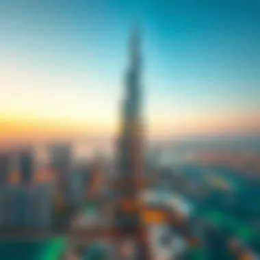 Aerial View of Burj Khalifa Aerial view of Burj Khalifa showcasing luxury residences