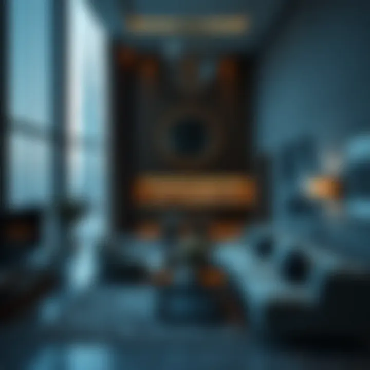Interior design of a luxury apartment in Burj Khalifa