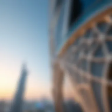 Intricate Architectural Features of Centurion Star Tower Architectural details of the Centurion Star Tower