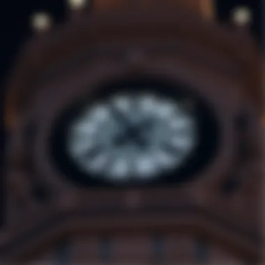 Close-up of the Clock Tower's intricate design