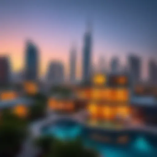 Urban skyline of Dubai showcasing luxury real estate