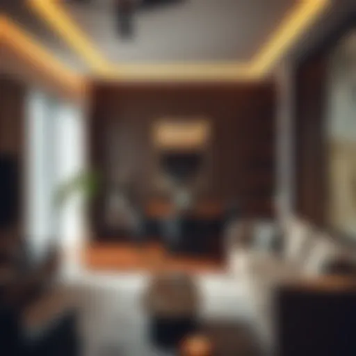 Luxurious 2 BHK apartment interior showcasing modern design