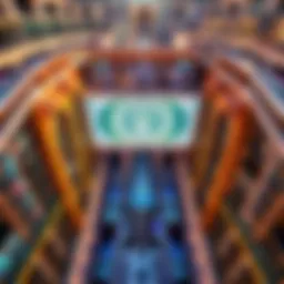 A stunning aerial view of Dubai Mall showcasing its grand architecture.