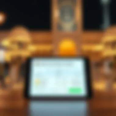 Checking UAE Visa Status Online Illustration of a digital device displaying visa status information