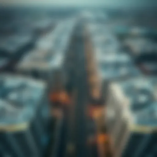 Aerial view of النوف showcasing its modern architecture