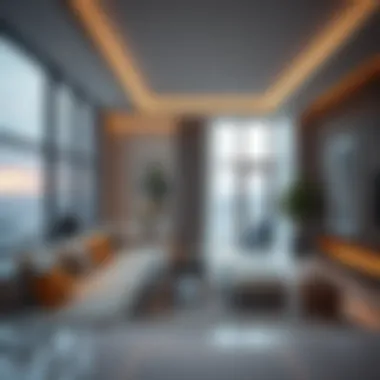 Modern Apartment Interior in النوف Interior of a modern apartment in النوف, emphasizing design and space