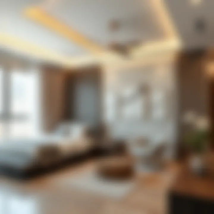 Modern Room Decor in Al Qusais Room interior showcasing modern decor