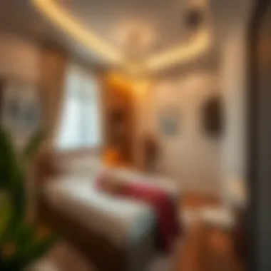 Cozy Space Utilization in Single Room Interior view of a cozy single room emphasizing space utilization