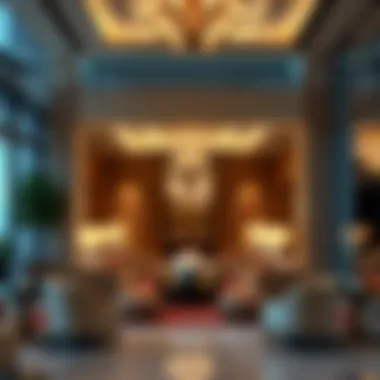 Interior shot highlighting the amenities in Damac Business Tower