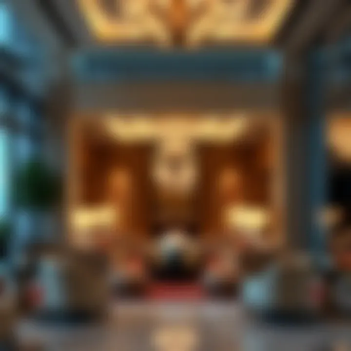 Interior shot highlighting the amenities in Damac Business Tower