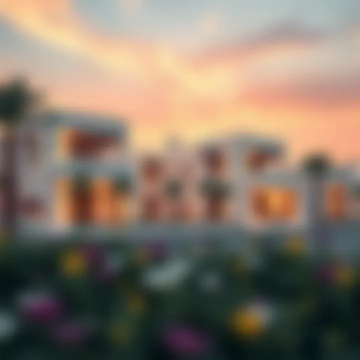 Architectural rendering of the luxurious homes in Damac Lagoons