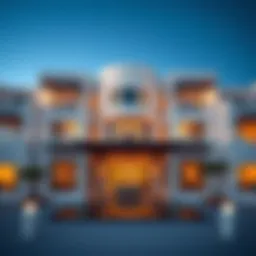 Stunning exterior view of Damac Mykonos showcasing its architectural brilliance