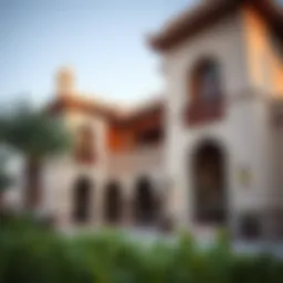 Traditional Arabian house showcasing intricate design elements
