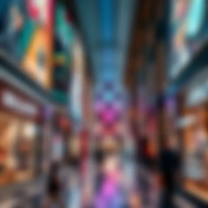 Vibrant retail space within Dubai Hill Mall