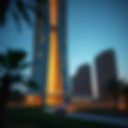 Stunning view of the Elegance Tower showcasing its unique architectural design