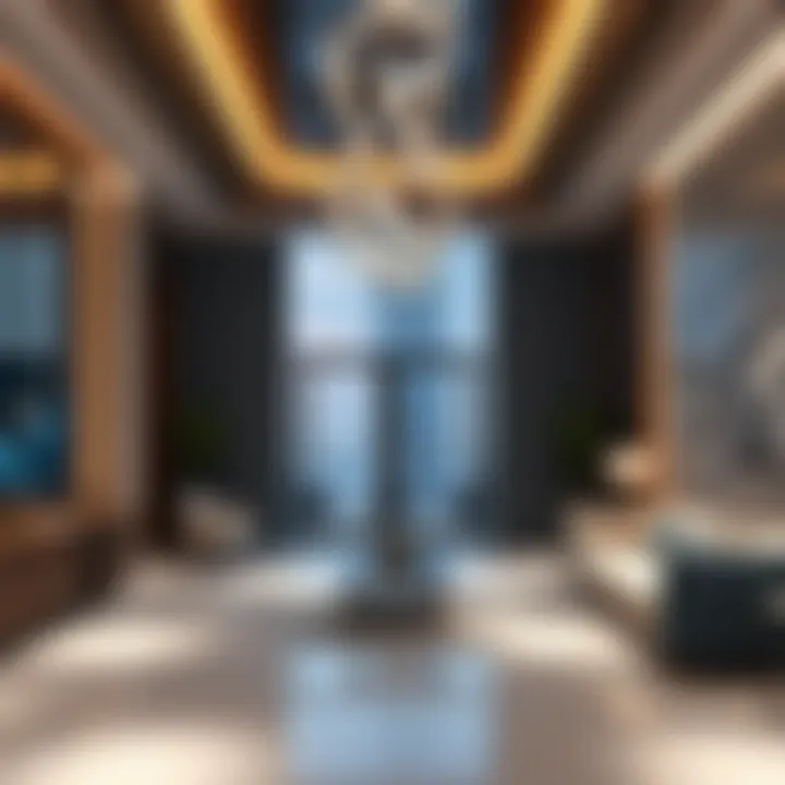 Luxurious interior amenities featured in the Elegance Tower