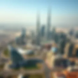 Aerial view of Dubai skyline showcasing Emaar developments