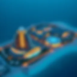 Aerial view of Emaar Beachfront showcasing architectural design