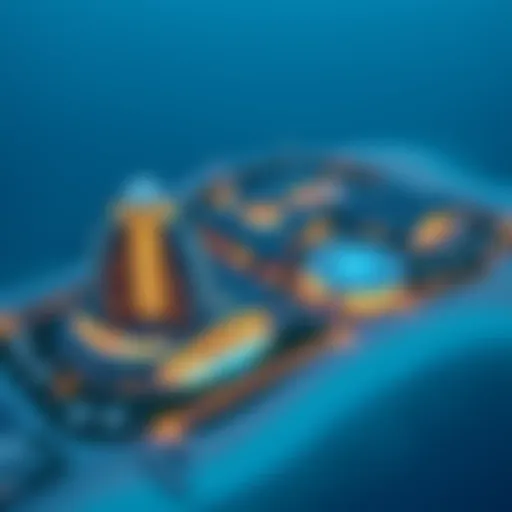 Aerial view of Emaar Beachfront showcasing architectural design