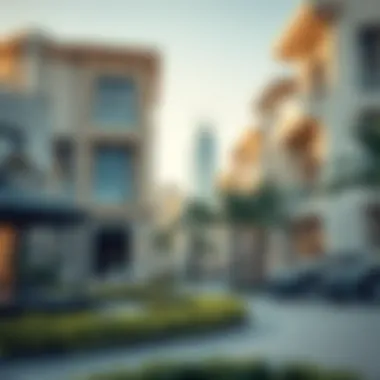 Luxury Living in Dubai A close-up of luxurious residential properties in Dubai.