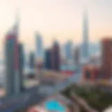 A panoramic view of Dubai's skyline showcasing modern architecture.