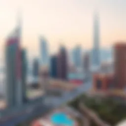 A panoramic view of Dubai's skyline showcasing modern architecture.