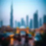 Stunning skyline view of Dubai showcasing luxury properties