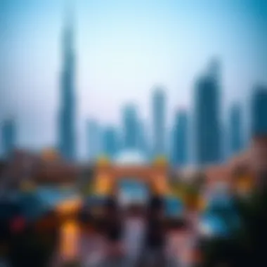 Stunning skyline view of Dubai showcasing luxury properties