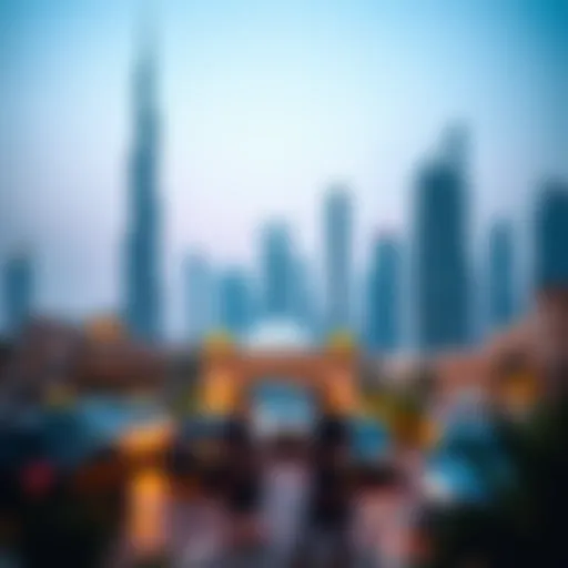Stunning skyline view of Dubai showcasing luxury properties